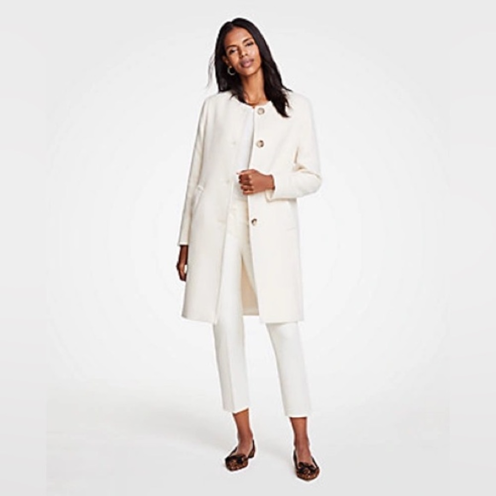 Anne Taylor jewel neck coat